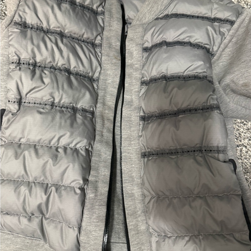 Gray Women's Puffer shirt